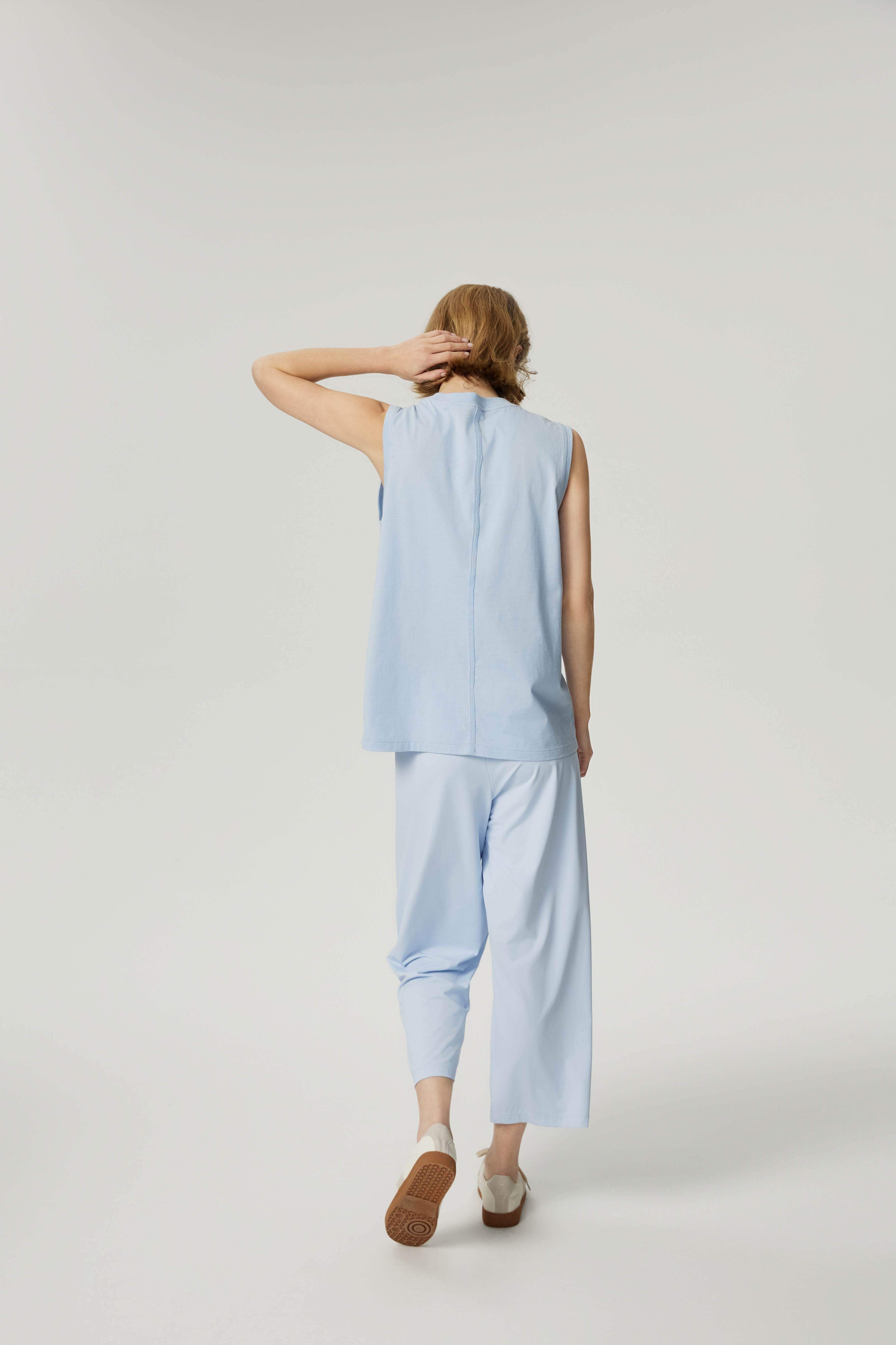 High-Waisted Wide Leg Cropped Pants