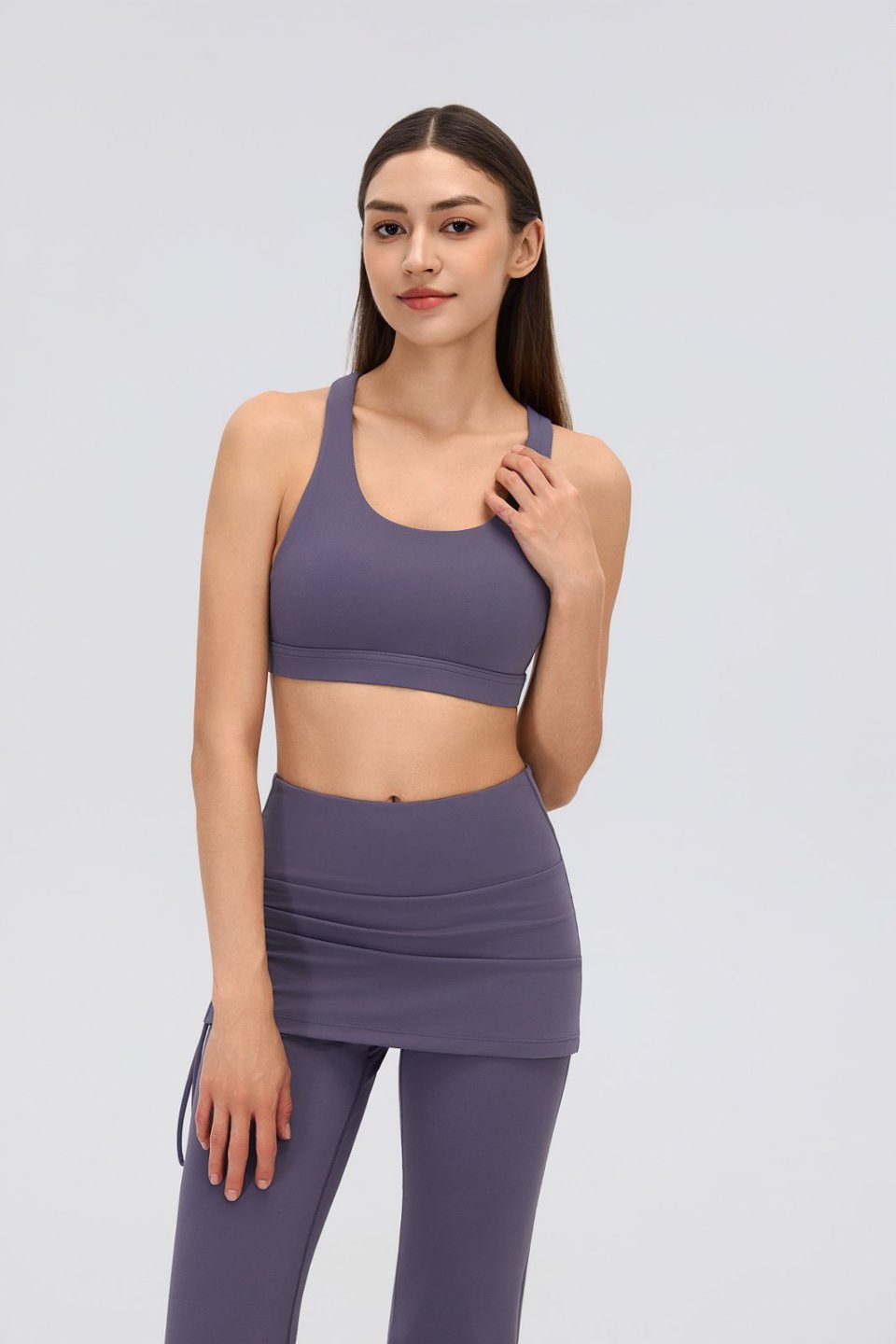 Women's Sports Bra and Flare Leggings Set