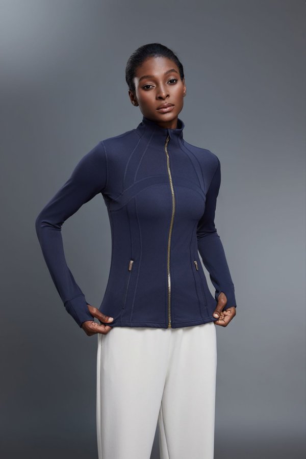 Woman Longsleeve Zipper Jacket