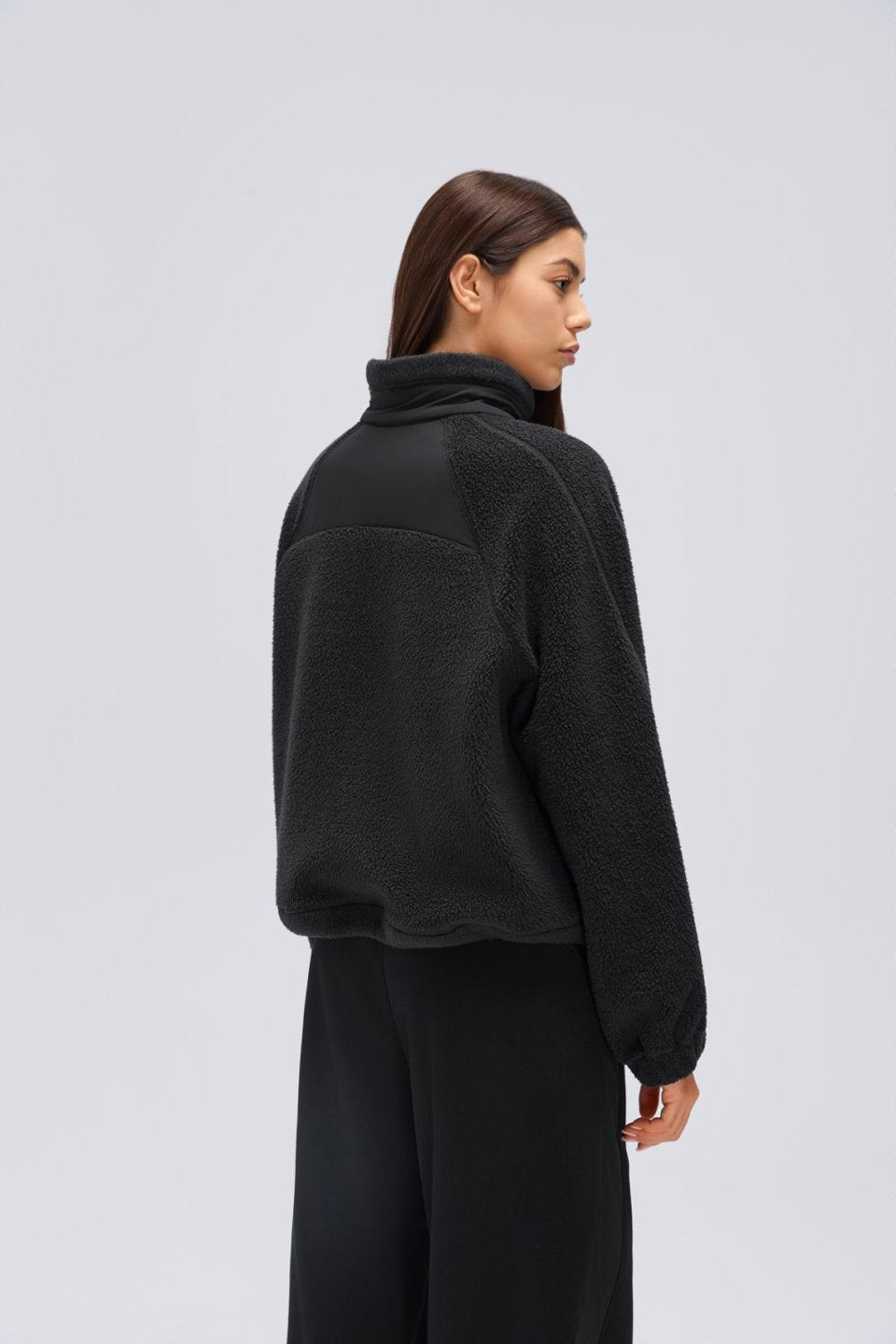 Women's Fleece-Lined Stand-Collar Thermal Jacket