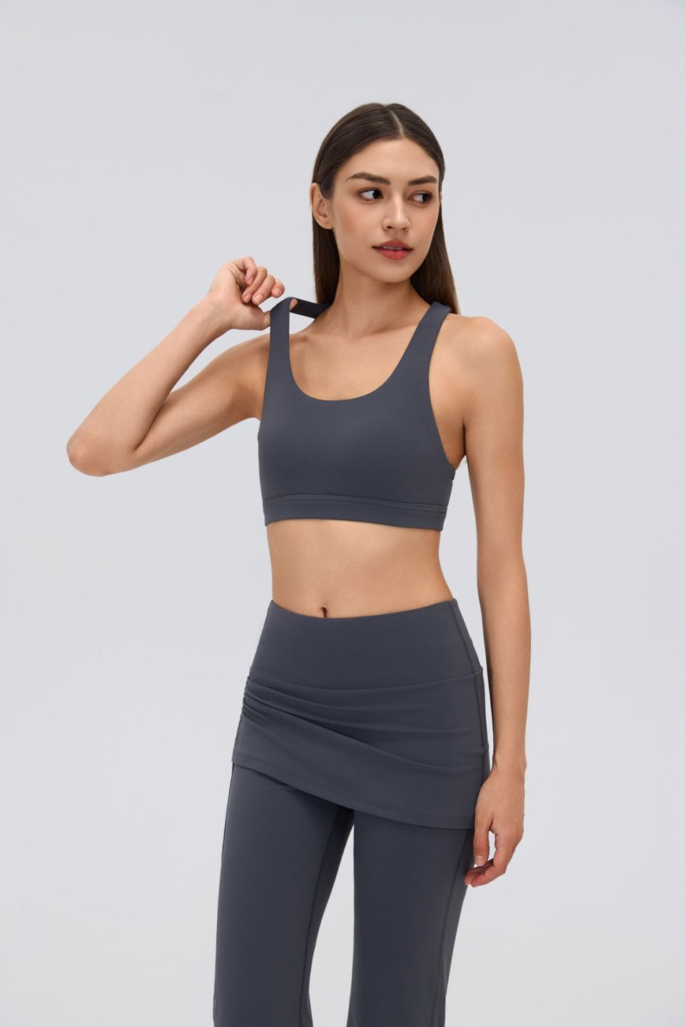Women's Sports Bra and Flare Leggings Set