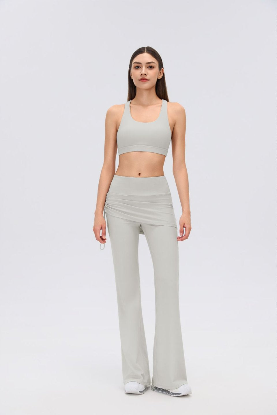 Women's Sports Bra and Flare Leggings Set