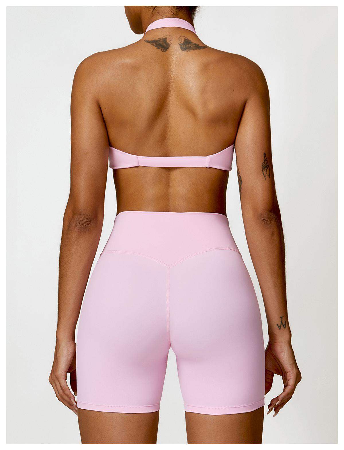 Halter Neck Twist Sports bra