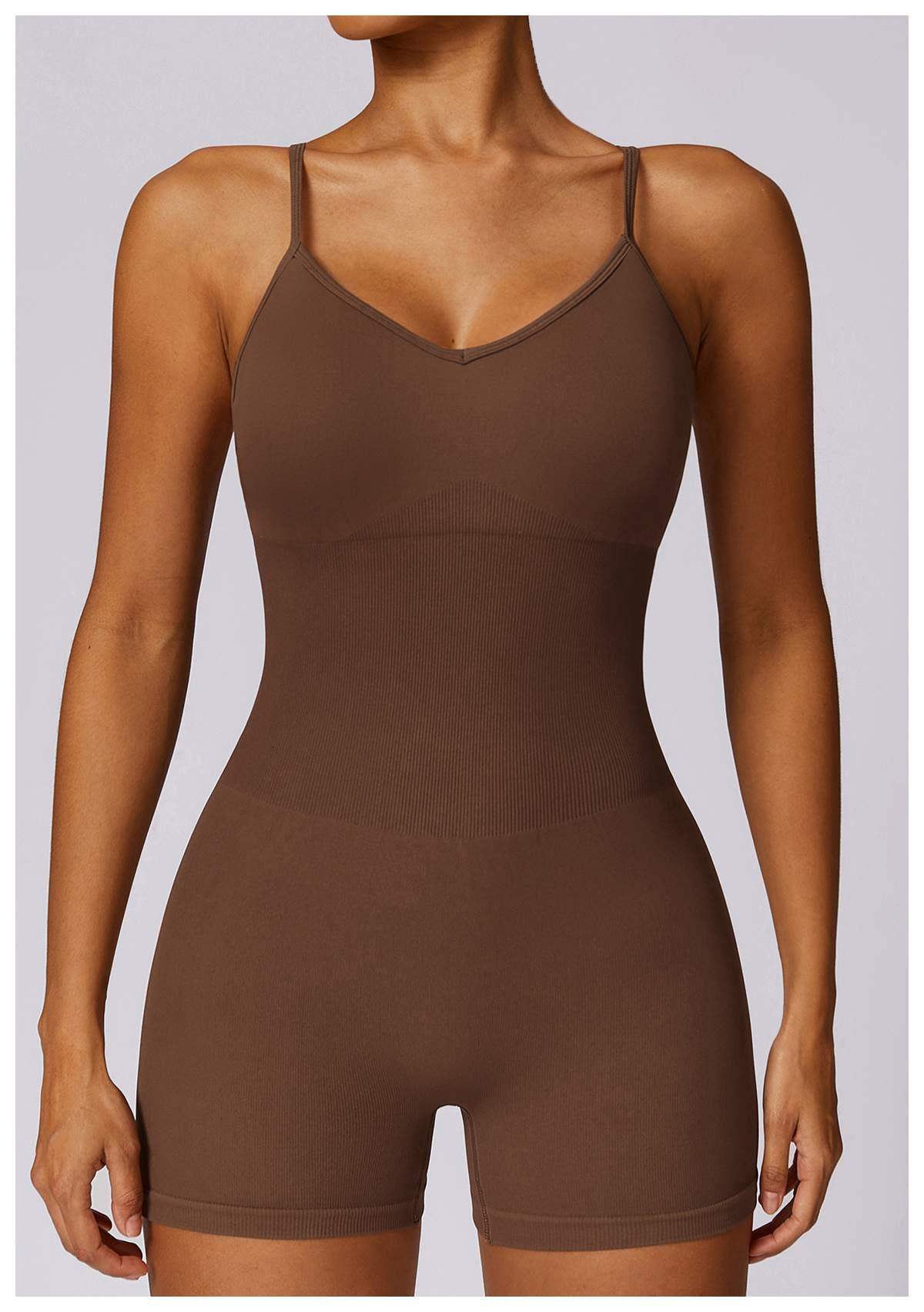 Seamless Back-Beauty Yoga Bodysuit