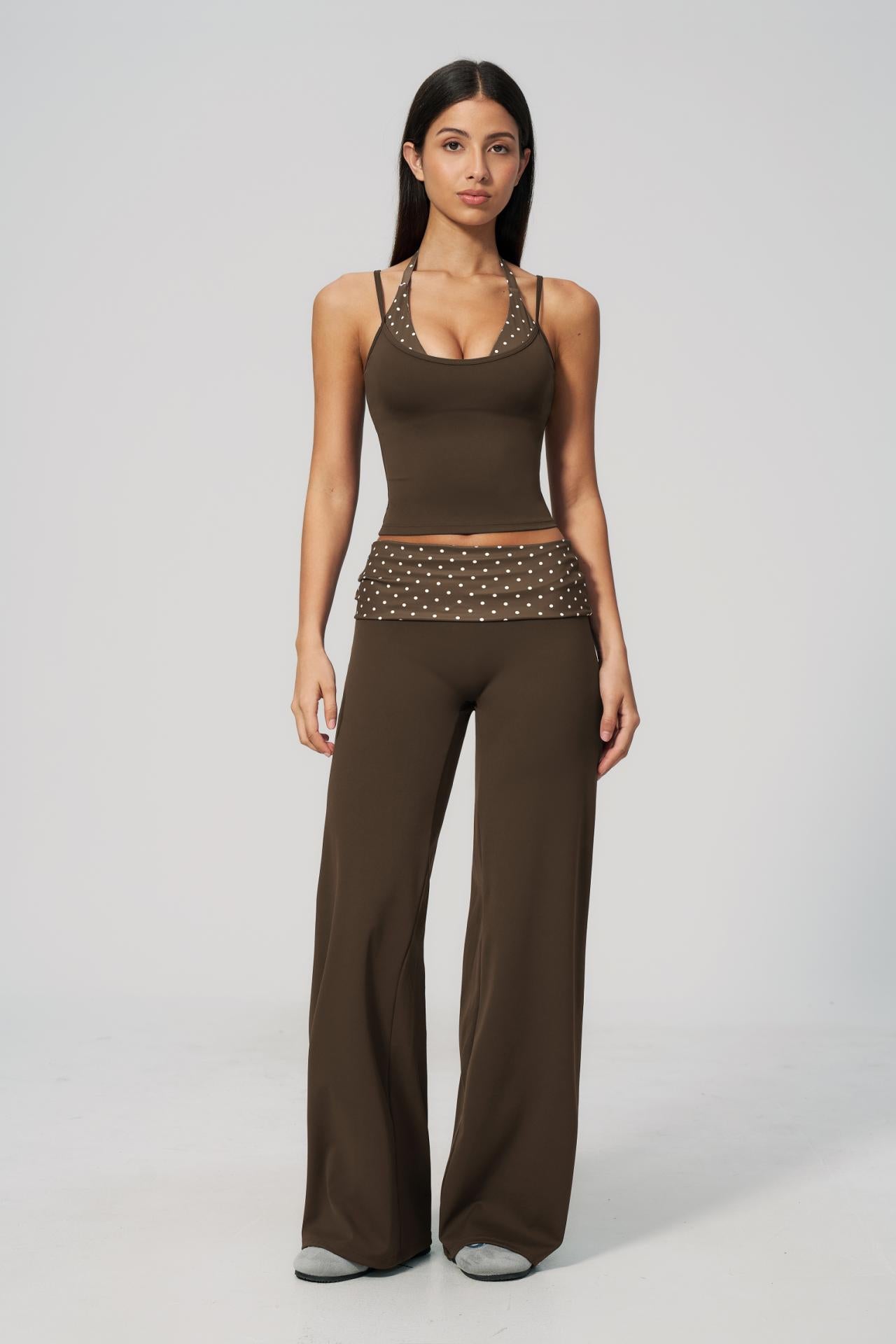Women Sport Spaghetti Pants Set
