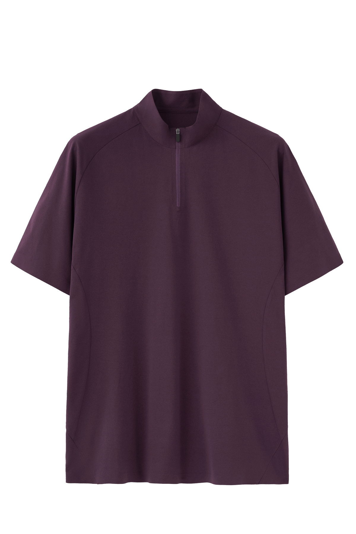 UPF 50+ Ultrasonic Bonded Zip-Up Sports Tee