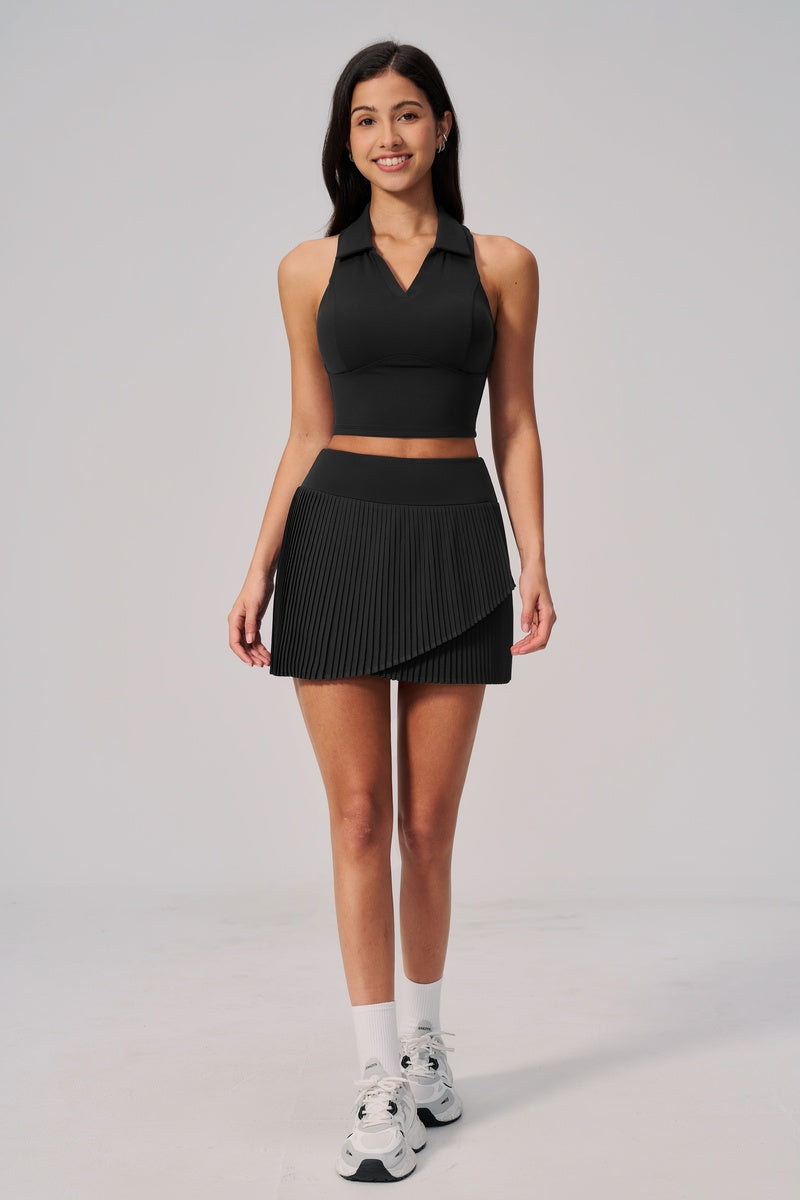 Women Sportswear Cape Skirt Set