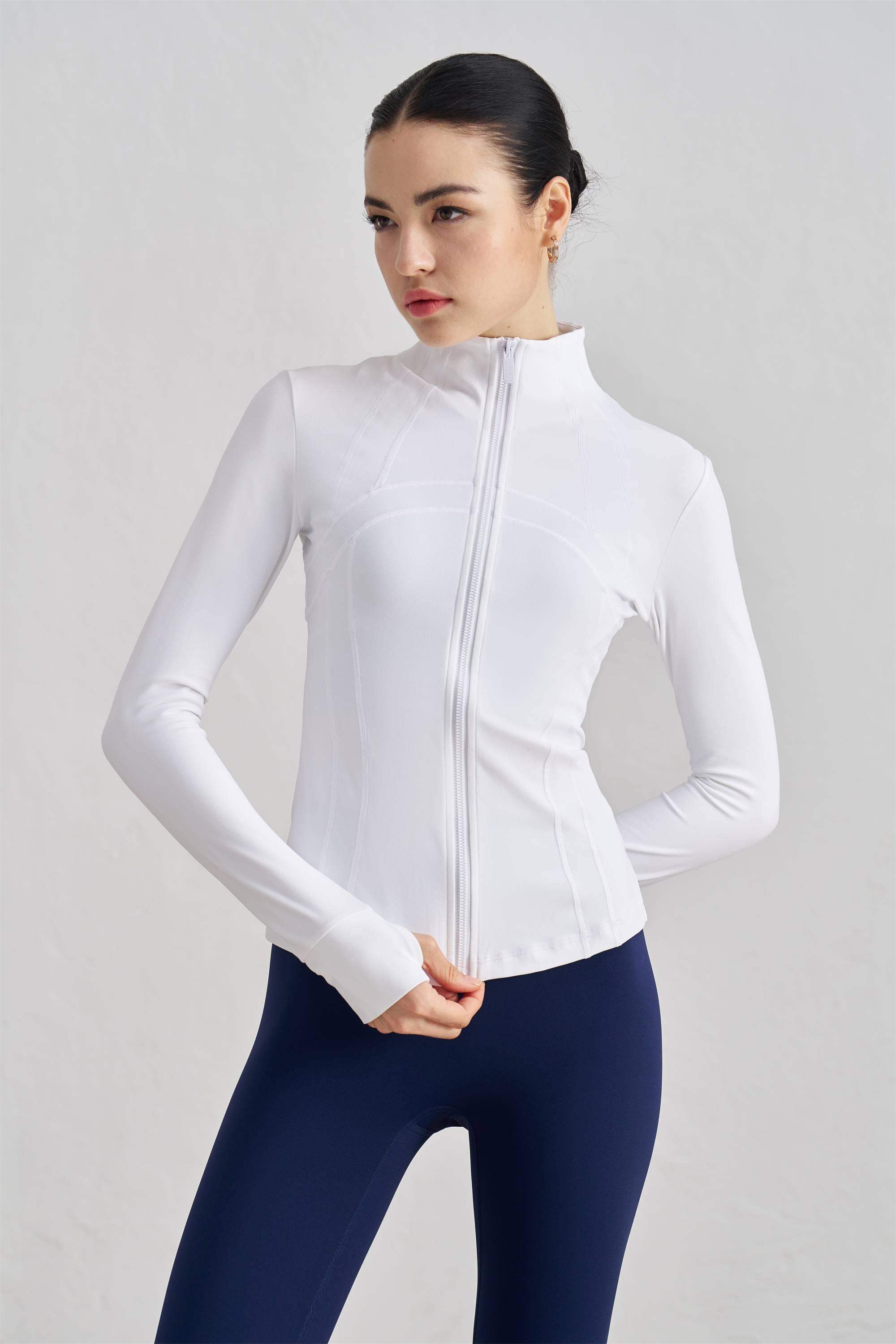 Thickened Stand-Collar Yoga Jacket for Fall & Winter