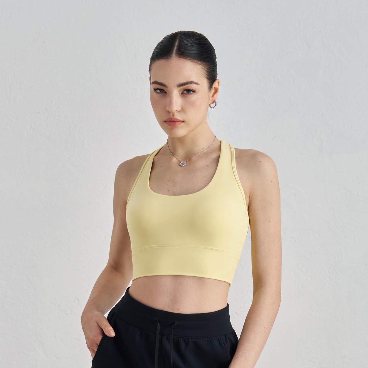 Women's Yoga Tank Top with Built-In Bra