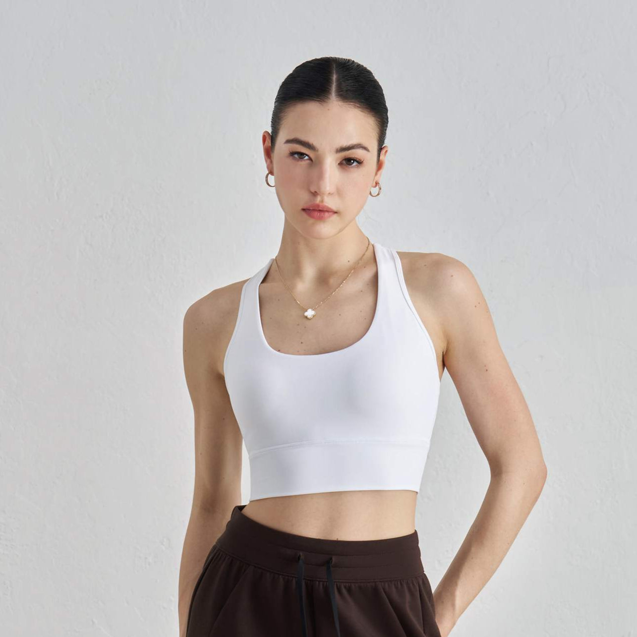 Women's Yoga Tank Top with Built-In Bra