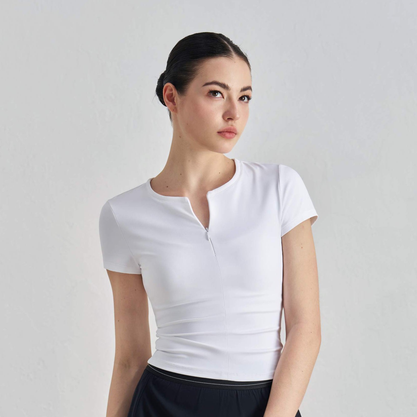 Sleek & Sculpted Short-Sleeve Yoga Top