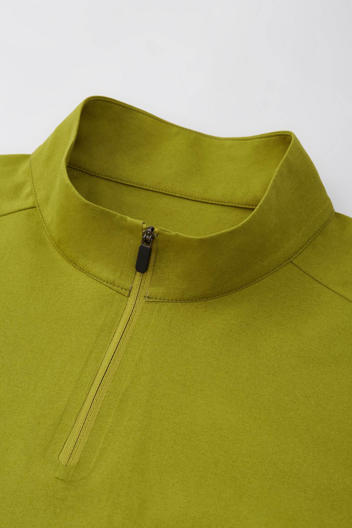 UPF 50+ Ultrasonic Bonded Zip-Up Sports Tee