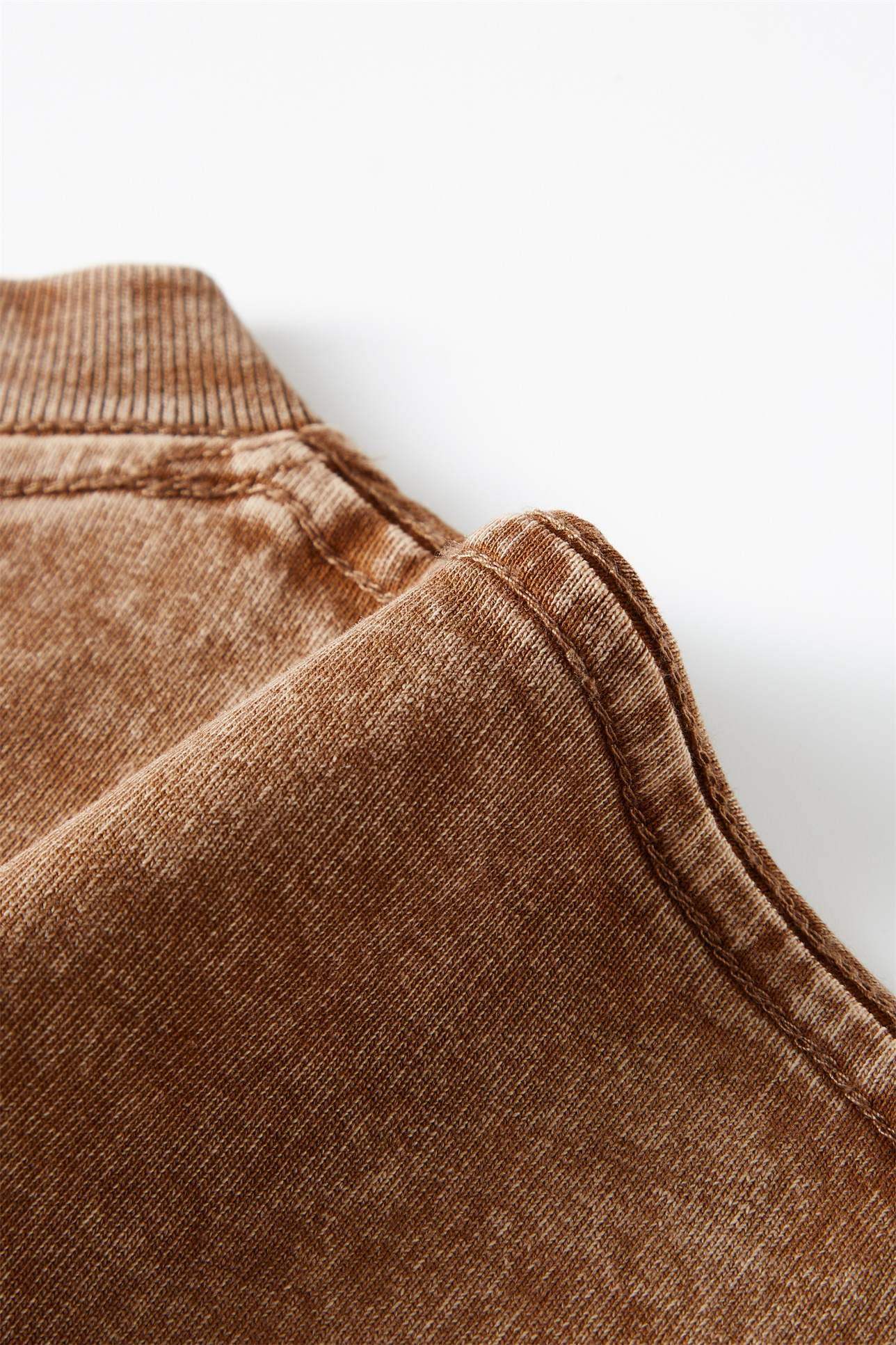 Kids 230G Washed Long Sleeve Shirt