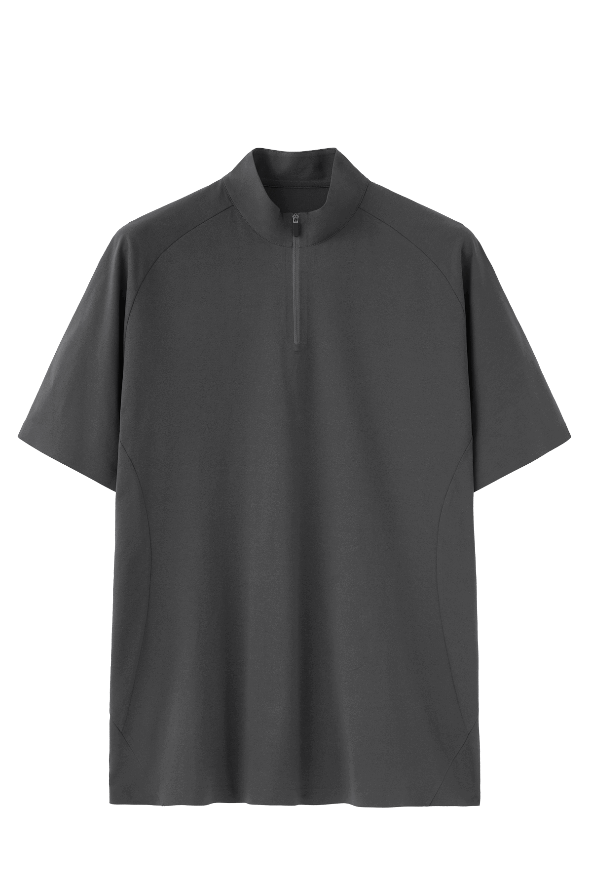 UPF 50+ Ultrasonic Bonded Zip-Up Sports Tee