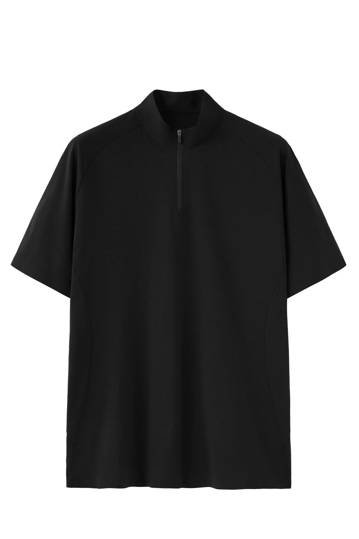 UPF 50+ Ultrasonic Bonded Zip-Up Sports Tee