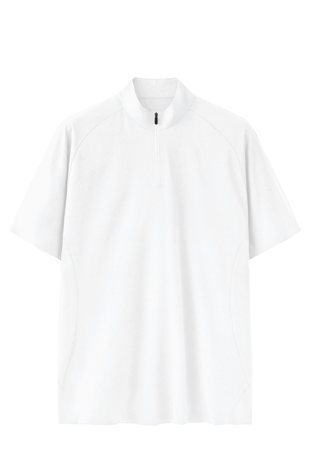 UPF 50+ Ultrasonic Bonded Zip-Up Sports Tee