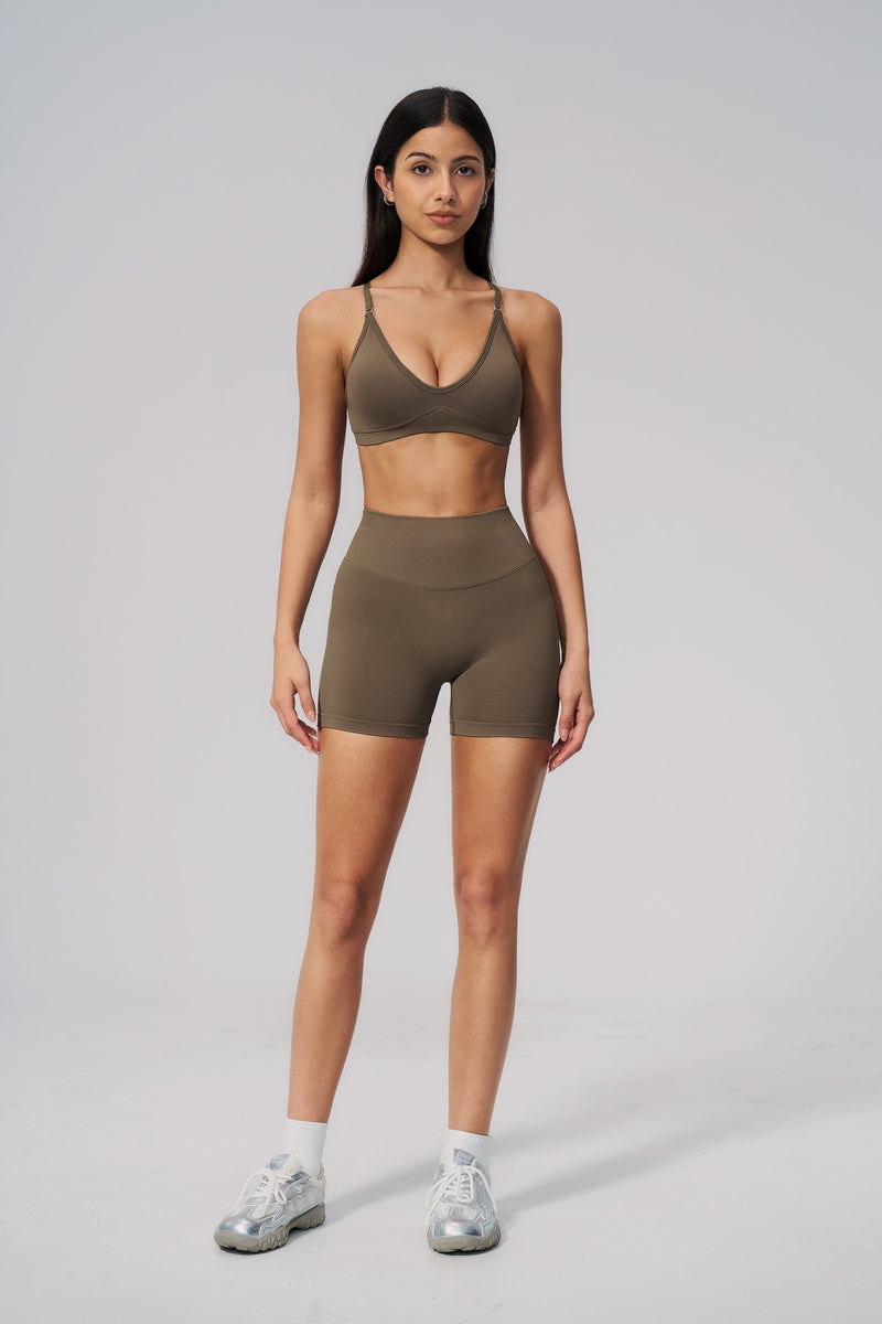 Women Sport Halterneck Shorts Set