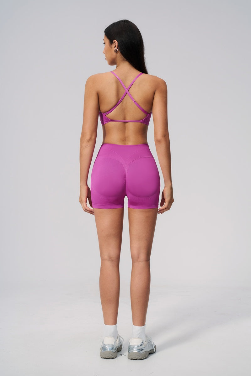 Women Sport Halterneck Shorts Set