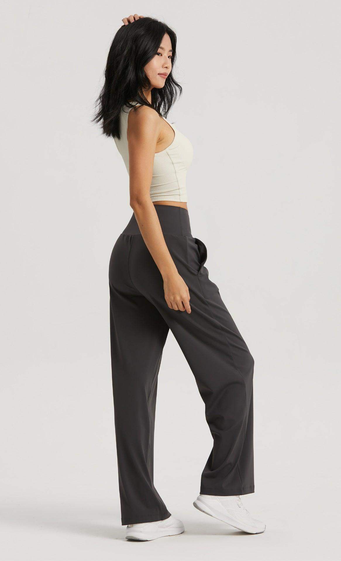 Women Nuls Nude Wide Leg Pants With 2 Colors