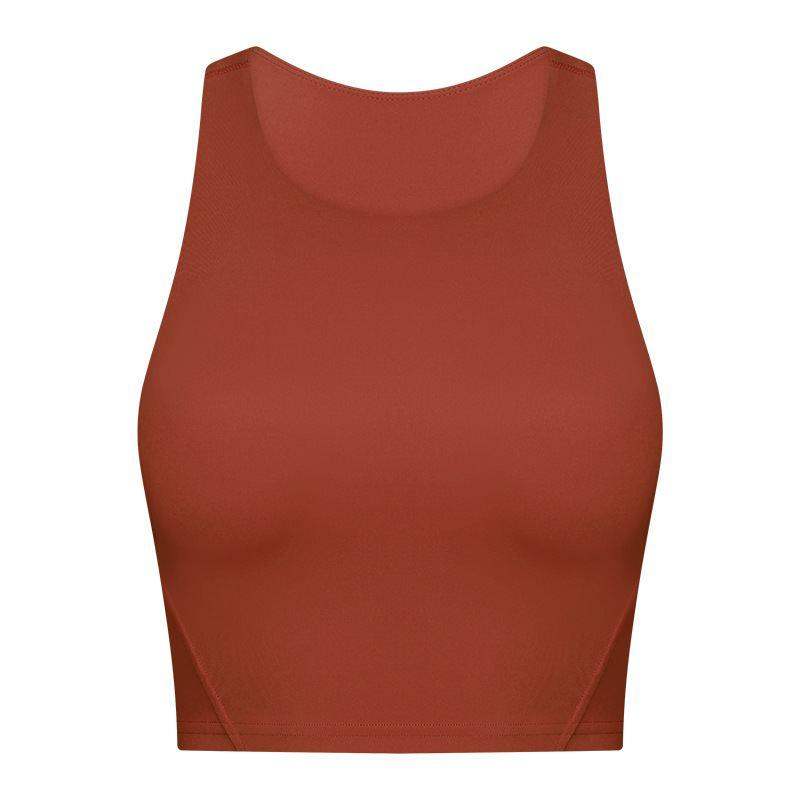 Round Neck Padded Sports Bra