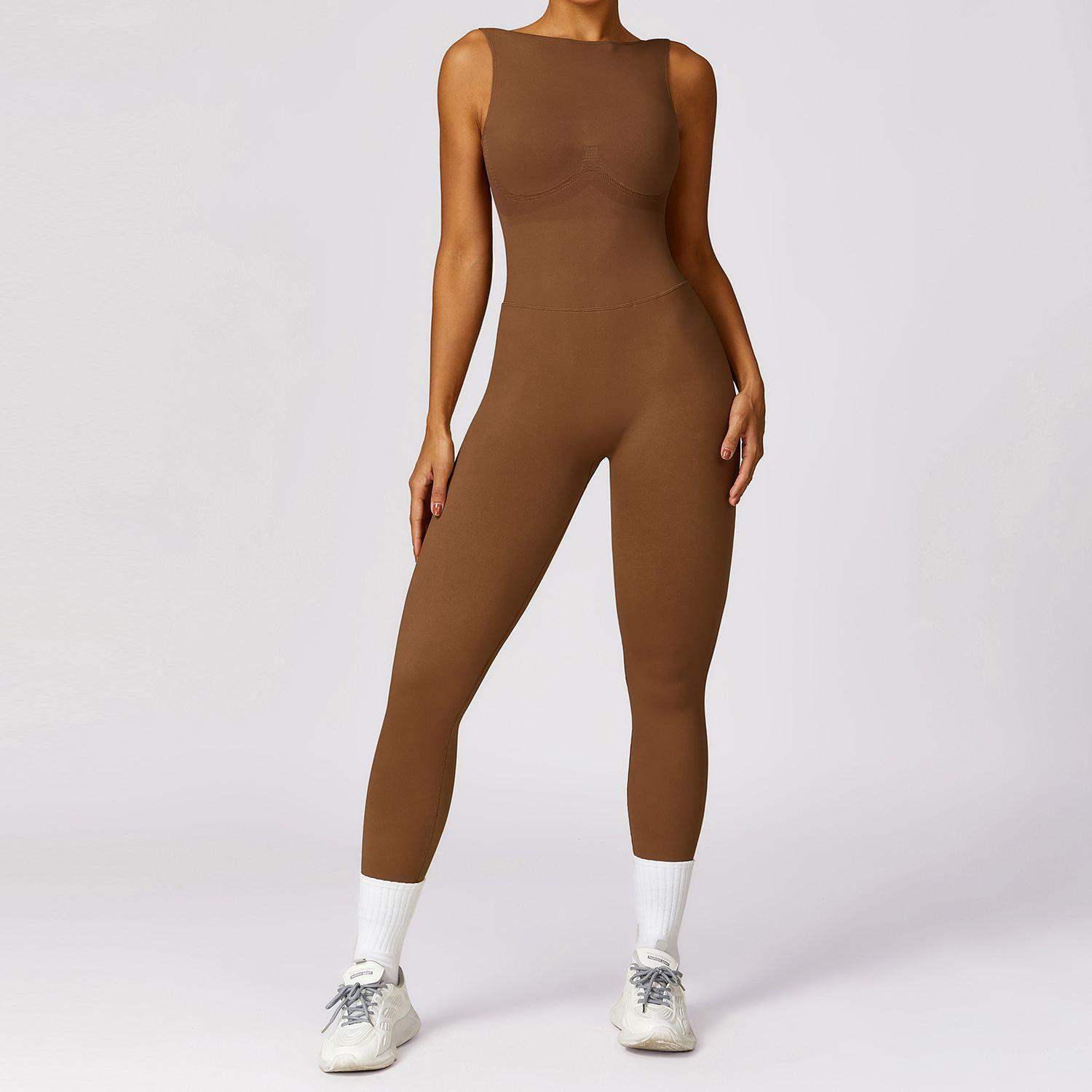 V Back Butt Lifting Jumpsuit