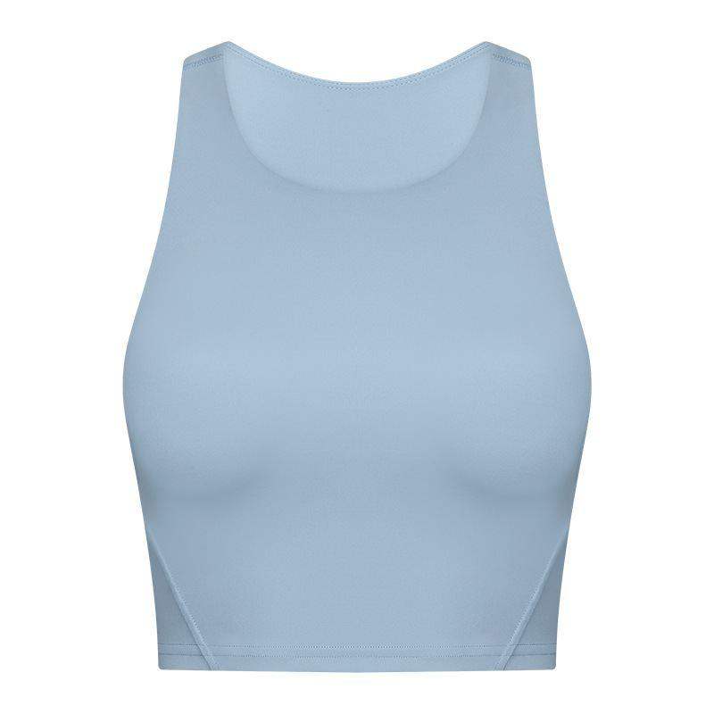 Round Neck Padded Sports Bra