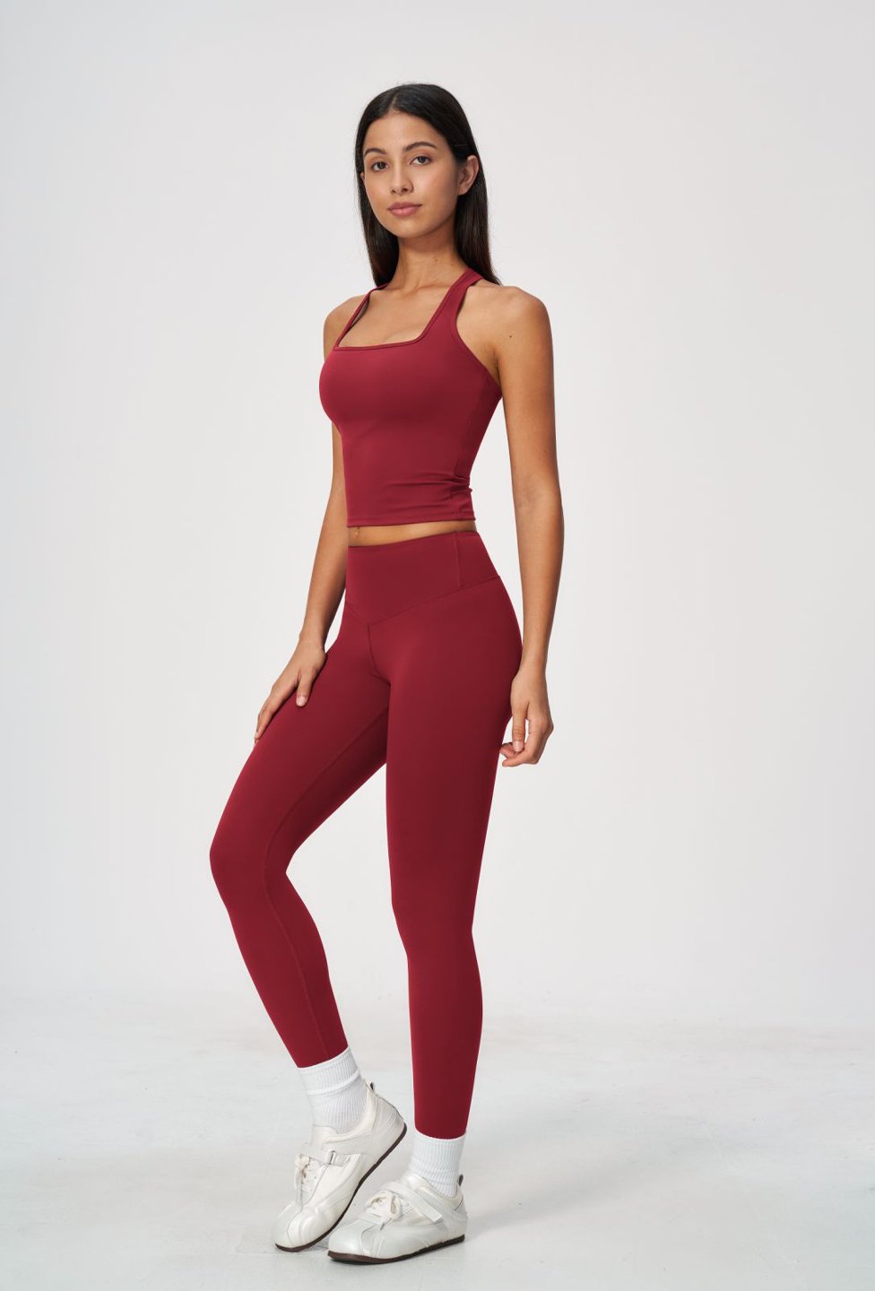 Women's Tank Sleeve Tight Fit Seamless Pants Set