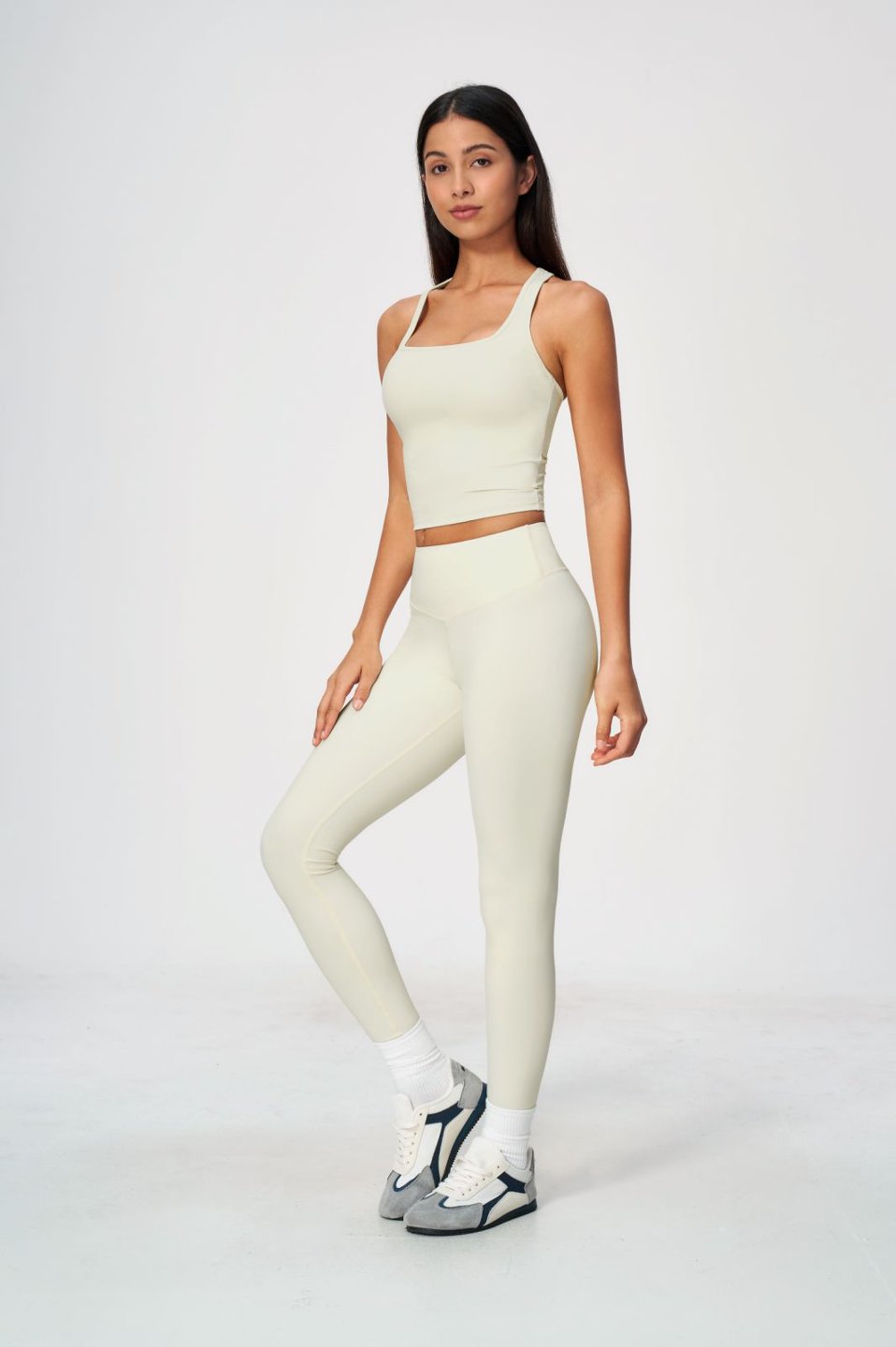 Women's Tank Sleeve Tight Fit Seamless Pants Set