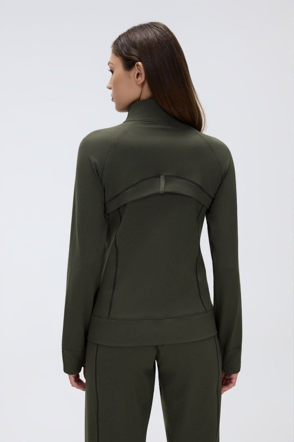 Women's Sports Stripe Zipper Jacket