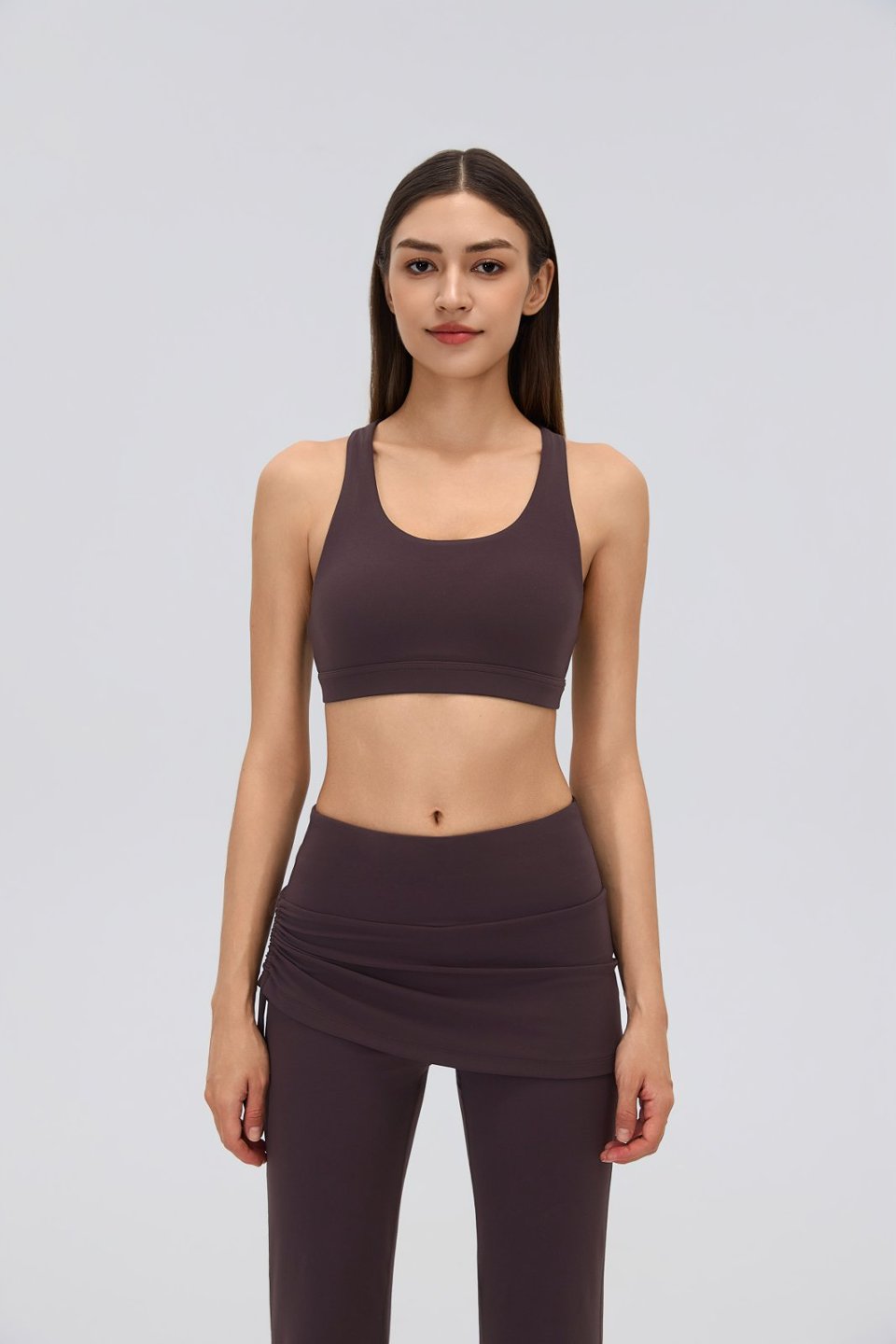 Women's Sports Bra and Flare Leggings Set