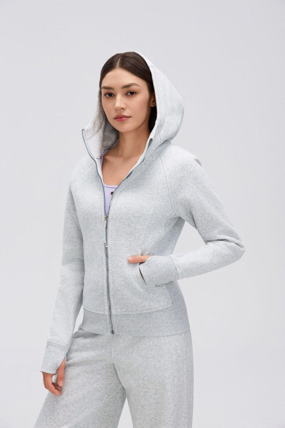 Women's Fleece-Lined Windproof Winter Sports Jacket