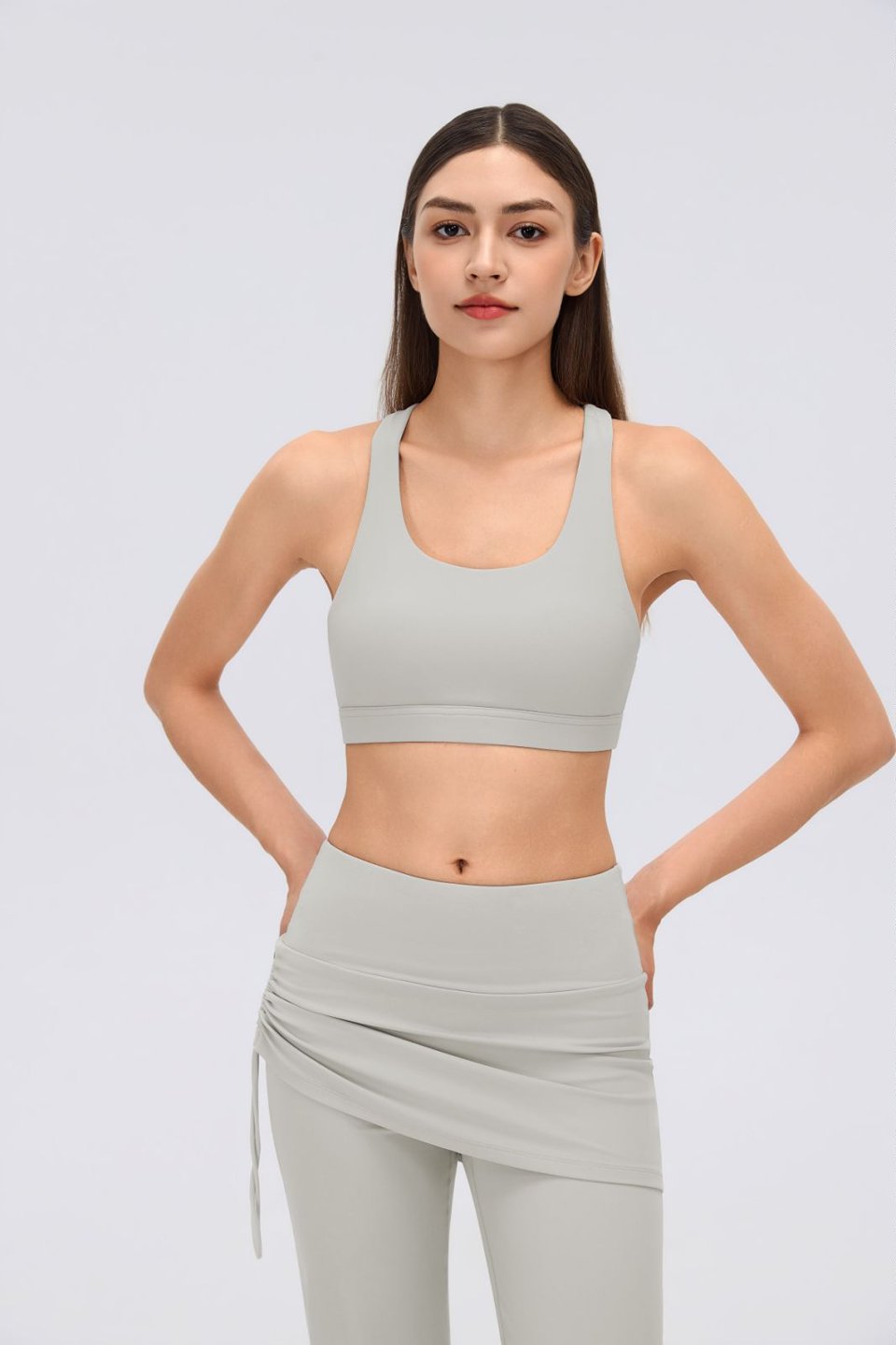 Women's Sports Bra and Flare Leggings Set