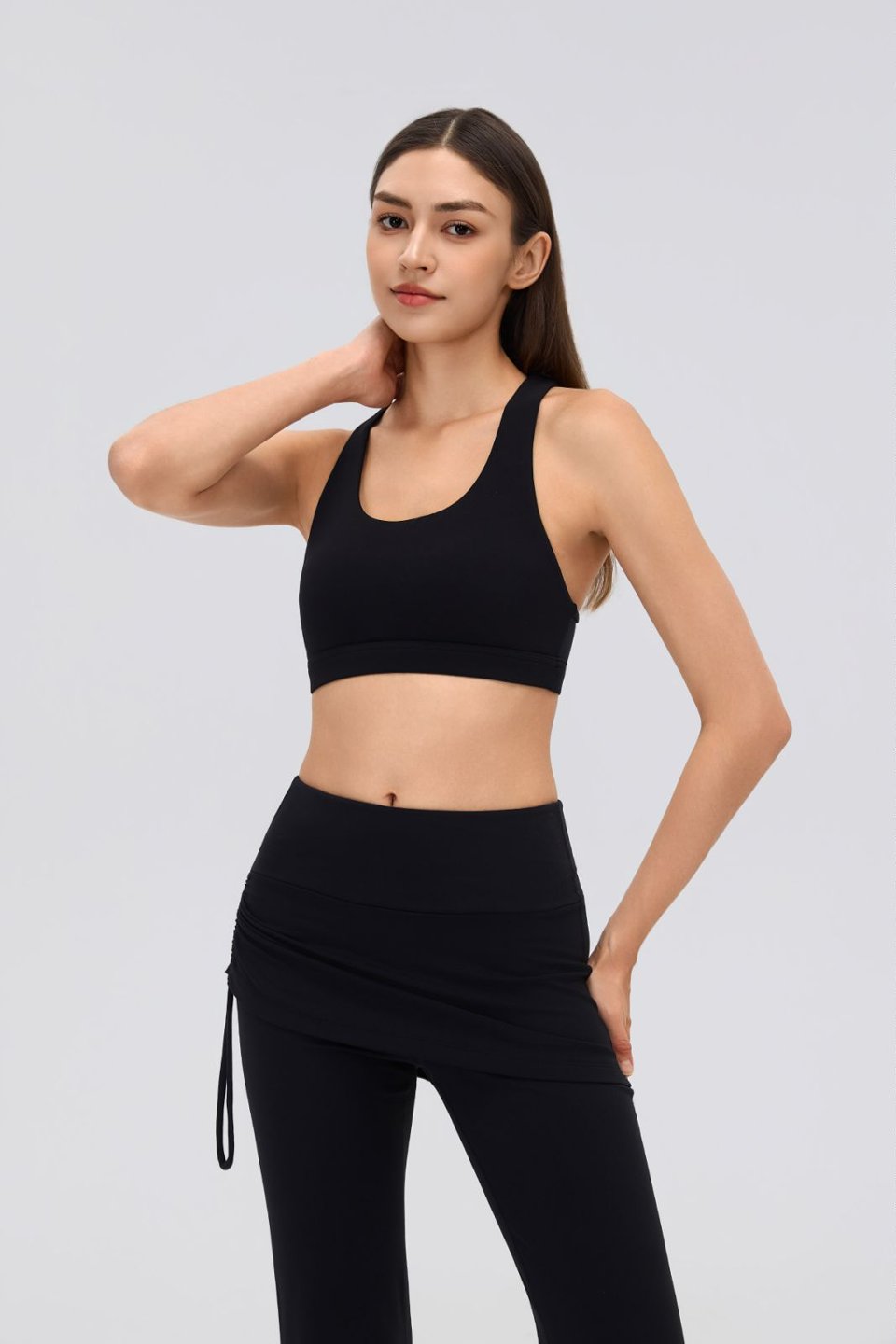 Women's Sports Bra and Flare Leggings Set