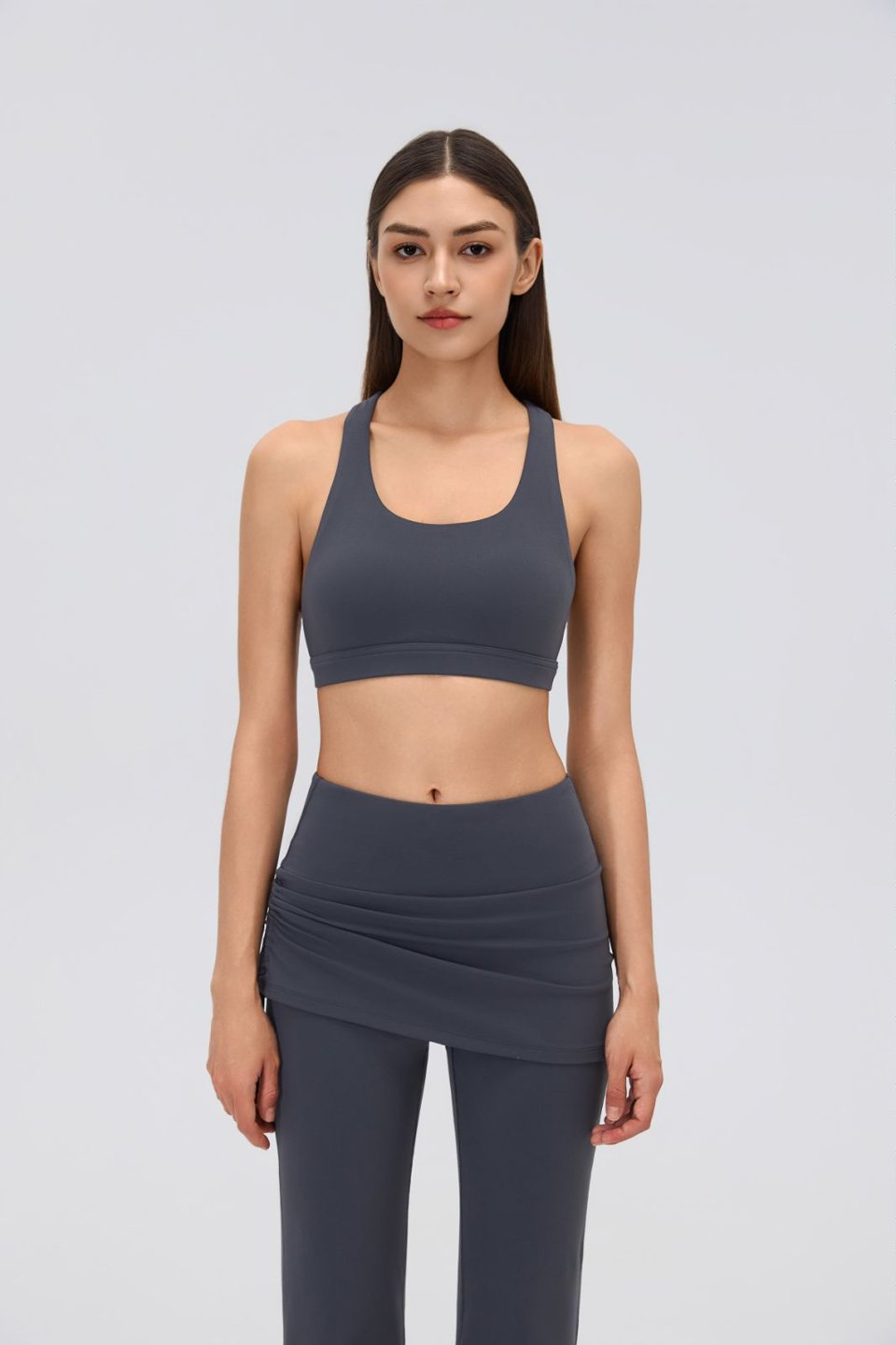 Women's Sports Bra and Flare Leggings Set