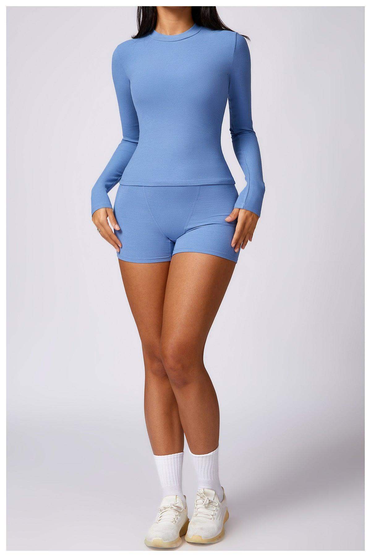 Tight-Fitting Long-Sleeve Yoga Suit