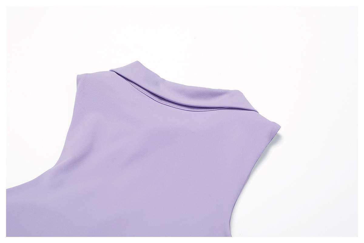 Tennis Fitness Top With Polo Collar