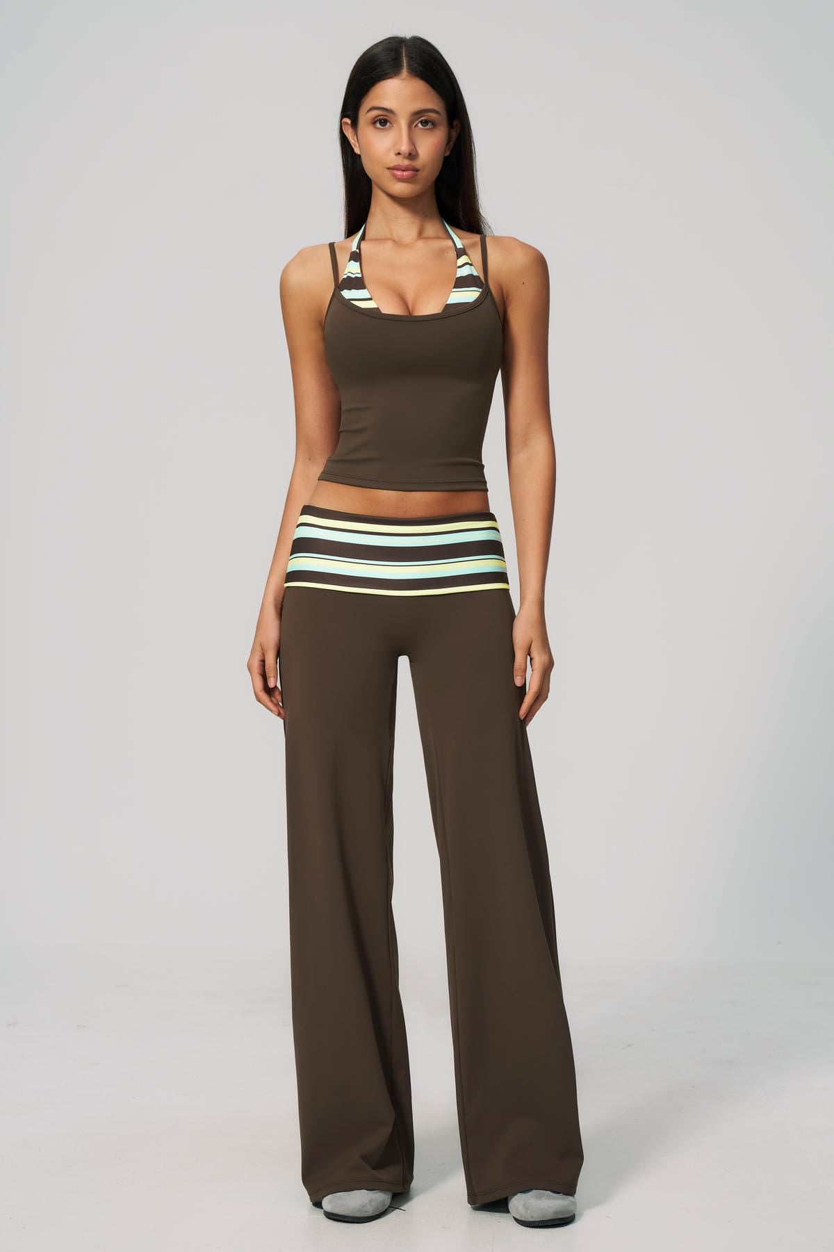 Women Sport Spaghetti Pants Set