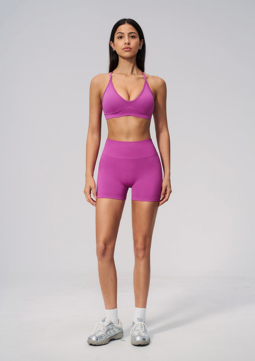 Women Sport Halterneck Shorts Set