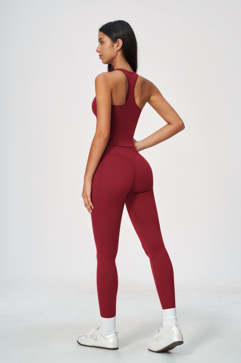 Women's Tank Sleeve Tight Fit Seamless Pants Set