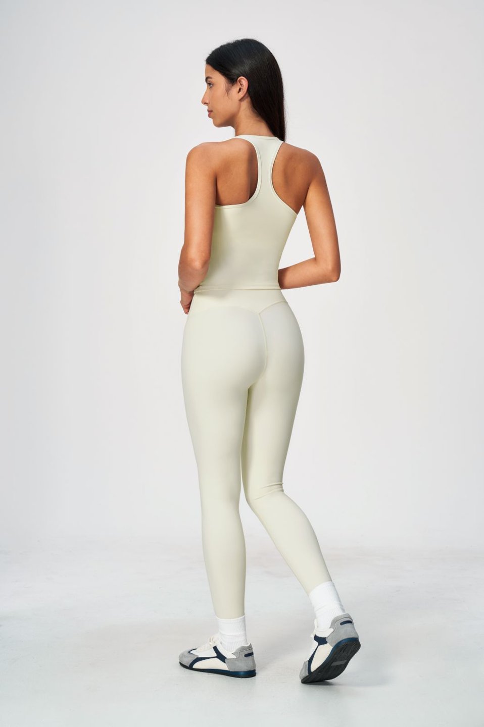 Women's Tank Sleeve Tight Fit Seamless Pants Set